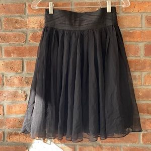 Silk Elizabeth and James black mini skirt